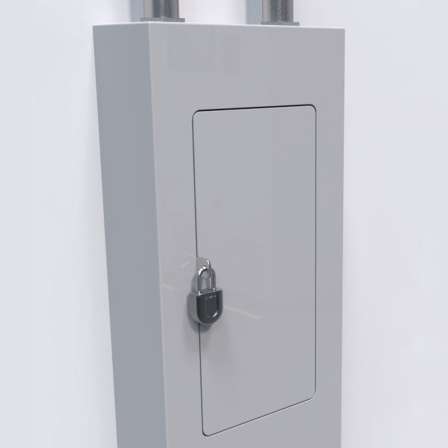 Smart Padlock on Electric Panel